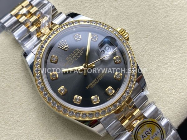 ARF Factory Counterweight Rolex Datejust 278383RBR-0022 31mm Yellow Gold Diamond Grey Dial (6) ARF Factory Counterweight Rolex Datejust 278383RBR-0022 31mm Yellow Gold Diamond Grey Dial