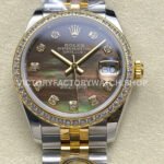 datejust 31 black mop dial arf