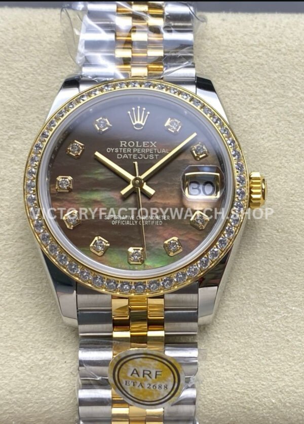 datejust 31 black mop dial arf