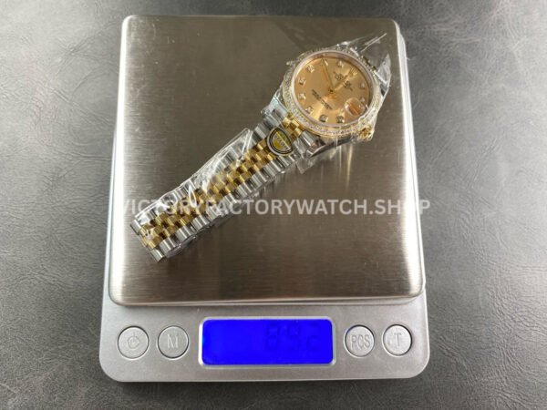 ARF Factory Counterweight Rolex Datejust 278383RBR-0026 31mm Yellow Gold Diamond Bezel Champagne Dial (6) ARF Factory Counterweight Rolex Datejust 278383RBR-0026 31mm Yellow Gold Diamond Bezel Champagne Dial
