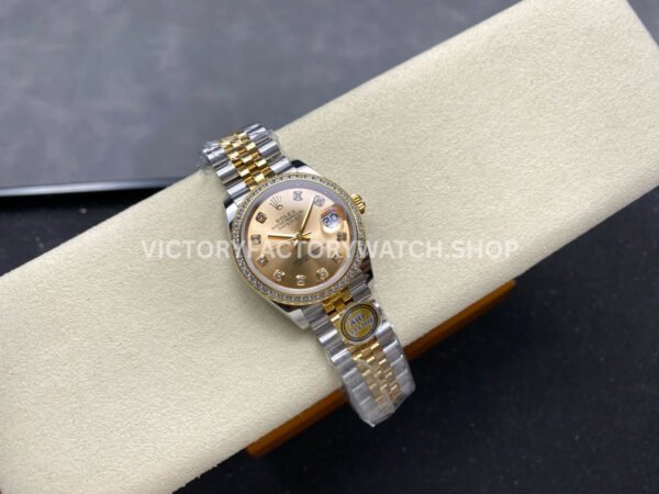 ARF Factory Counterweight Rolex Datejust 278383RBR-0026 31mm Yellow Gold Diamond Bezel Champagne Dial (7) ARF Factory Counterweight Rolex Datejust 278383RBR-0026 31mm Yellow Gold Diamond Bezel Champagne Dial