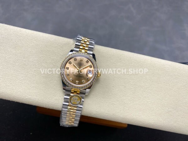ARF Factory Counterweight Rolex Datejust 278383RBR-0026 31mm Yellow Gold Diamond Bezel Champagne Dial (8) ARF Factory Counterweight Rolex Datejust 278383RBR-0026 31mm Yellow Gold Diamond Bezel Champagne Dial