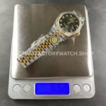 ARF Factory Counterweight Rolex Datejust 278383RBR-0030 31mm Yellow Gold Diamond Bezel Green Dial