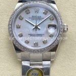 datejust 31 black roman steel arf