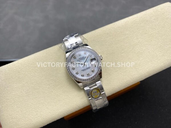 ARF Factory Counterweight Rolex Datejust 278384RBR-0007 31mm Diamond Bezel Mother Of Pearl Dial
