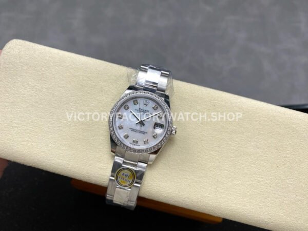 ARF Factory Counterweight Rolex Datejust 278384RBR-0007 31mm Diamond Bezel Mother Of Pearl Dial