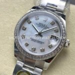 ARF Factory Counterweight Rolex Datejust 278384RBR-0007 31mm Diamond Bezel Mother Of Pearl Dial