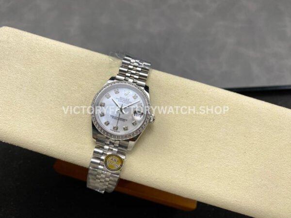 ARF Factory Counterweight Rolex Datejust 278384RBR-0008 31mm Diamond Bezel Mother of Pearl Dial