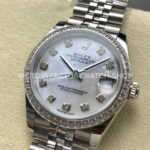 ARF Factory Counterweight Rolex Datejust 278384RBR-0008 31mm Diamond Bezel Mother of Pearl Dial