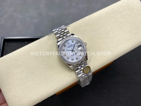 ARF Factory Counterweight Rolex Datejust 278384RBR-0008 31mm Diamond Bezel Mother of Pearl Dial