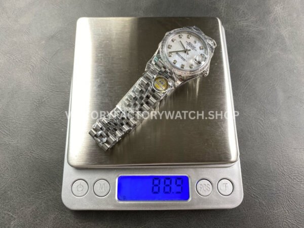 ARF Factory Counterweight Rolex Datejust 278384RBR-0008 31mm Diamond Bezel Mother of Pearl Dial