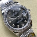 ARF Factory Counterweight Rolex Datejust 278384RBR-0009 31mm Diamond Bezel Dark Grey Dial (2) ARF Factory Counterweight Rolex Datejust 278384RBR-0009 31mm Diamond Bezel Dark Grey Dial