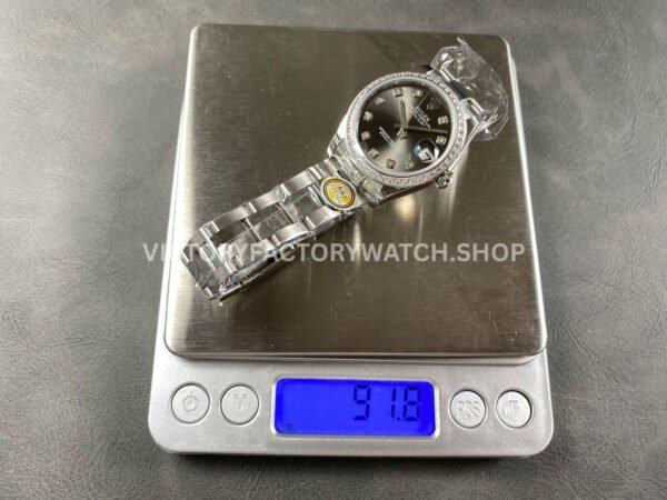 ARF Factory Counterweight Rolex Datejust 278384RBR-0009 31mm Diamond Bezel Dark Grey Dial (7) ARF Factory Counterweight Rolex Datejust 278384RBR-0009 31mm Diamond Bezel Dark Grey Dial