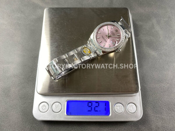 ARF Factory Counterweight Rolex Datejust 278384RBR-0017 31mm Diamond Bezel Pink Dial