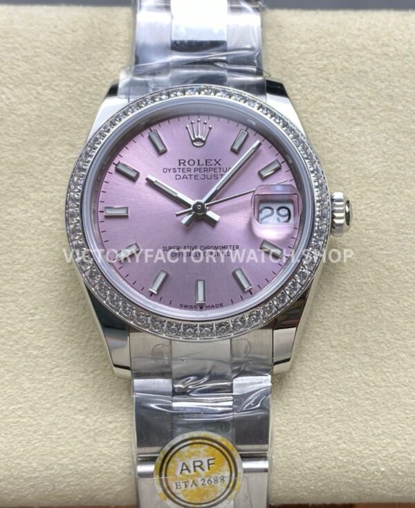 arf factory datejust 31mm diamond bezel rolex replica