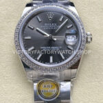 datejust 31 grey dial steel arf