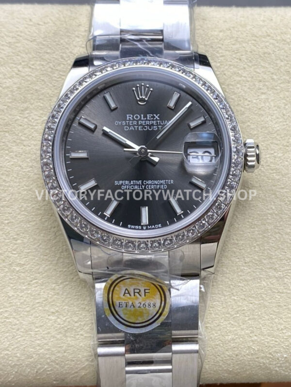 datejust 31 grey dial steel arf