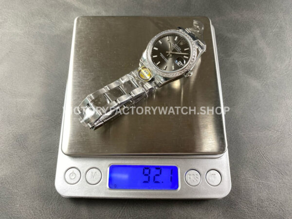 ARF Factory Counterweight Rolex Datejust 278384RBR-0019 31mm Diamond Bezel Dark Grey Dial