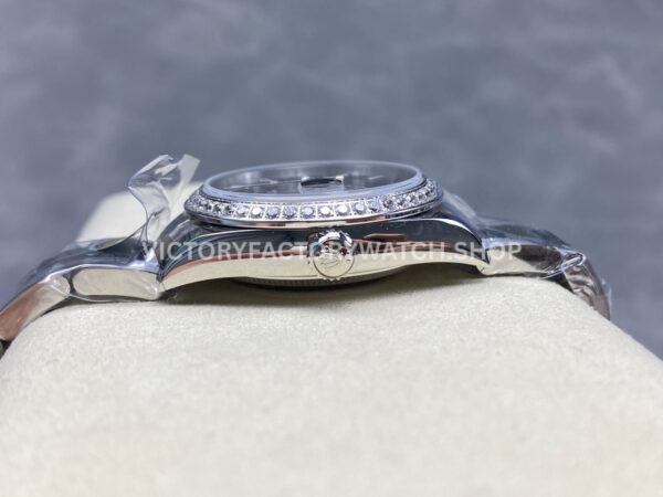 ARF Factory Counterweight Rolex Datejust 278384RBR-0019 31mm Diamond Bezel Dark Grey Dial