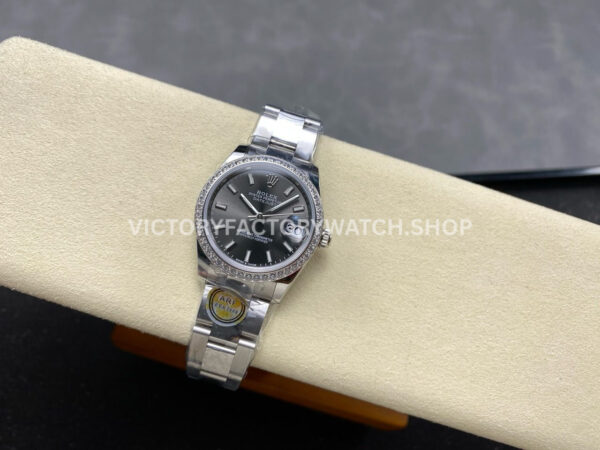 ARF Factory Counterweight Rolex Datejust 278384RBR-0019 31mm Diamond Bezel Dark Grey Dial