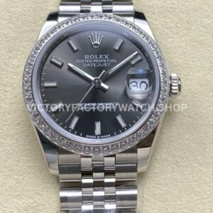 arf factory rolex datejust 278384RBR diamond bezel replica