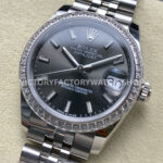 ARF Factory Counterweight Rolex Datejust 278384RBR-0020 31mm Diamond Bezel Grey Dial (6) ARF Factory Counterweight Rolex Datejust 278384RBR-0020 31mm Diamond Bezel Grey Dial