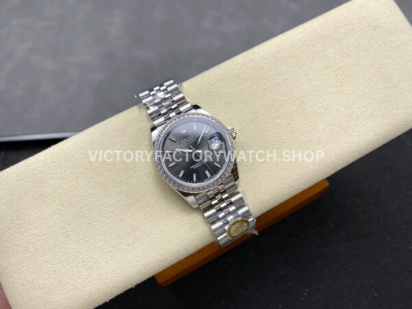 ARF Factory Counterweight Rolex Datejust 278384RBR-0020 31mm Diamond Bezel Grey Dial (9) ARF Factory Counterweight Rolex Datejust 278384RBR-0020 31mm Diamond Bezel Grey Dial