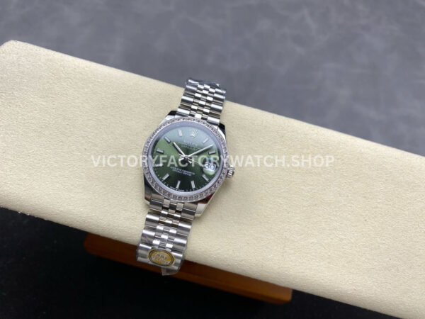 ARF Factory Counterweight Rolex Datejust 278384RBR-0022 31mm Diamond Bezel Green Dial