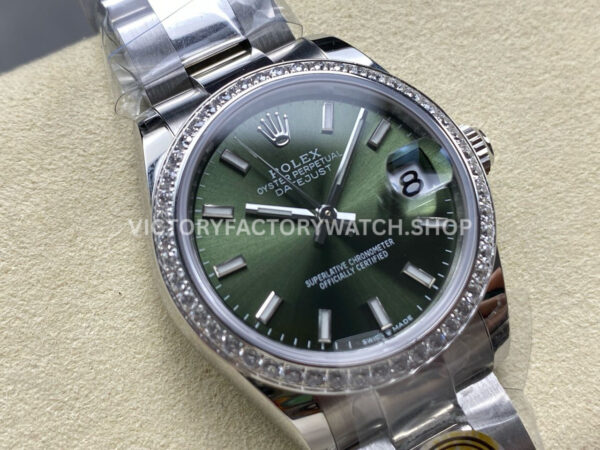 ARF Factory Counterweight Rolex Datejust 278384RBR-0022 31mm Diamond Bezel Green Dial (3) ARF Factory Counterweight Rolex Datejust 278384RBR-0021 31mm Diamond Bezel Green Dial