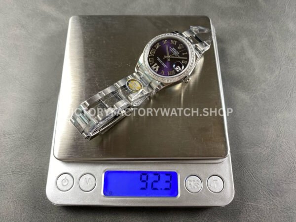 ARF Factory Counterweight Rolex Datejust 278384RBR-0029 31mm Diamond Bezel Roman VI Purple Dial