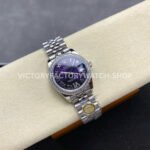 ARF Factory Counterweight Rolex Datejust 278384RBR-0030 31mm Diamond Bezel Roman VI Aubergine Dial