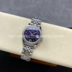 ARF Factory Counterweight Rolex Datejust 278384RBR-0030 31mm Diamond Bezel Roman VI Aubergine Dial
