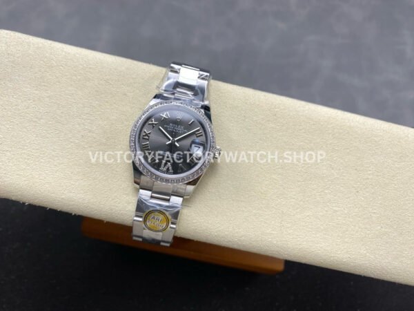 ARF Factory Counterweight Rolex Datejust 278384RBR-0031 31mm Diamond Bezel Roman VI Dark Grey Dial