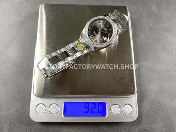 ARF Factory Counterweight Rolex Datejust 278384RBR-0031 31mm Diamond Bezel Roman VI Dark Grey Dial