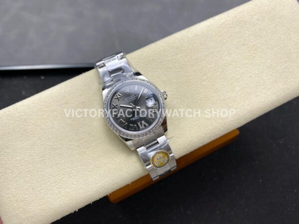 ARF Factory Counterweight Rolex Datejust 278384RBR-0031 31mm Diamond Bezel Roman VI Dark Grey Dial