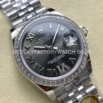 ARF Factory Counterweight Rolex Datejust 278384RBR-0032 31mm Diamond Bezel Roman VI Grey Dial (1) ARF Factory Counterweight Rolex Datejust 278384RBR-0032 31mm Diamond Bezel Roman VI Grey Dial