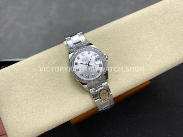 ARF Factory Counterweight Rolex Datejust 278384RBR-0033 31mm Diamond Bezel Silver Dial (4) ARF Factory Counterweight Rolex Datejust 278384RBR-0033 31mm Diamond Bezel Silver Dial