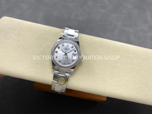 ARF Factory Counterweight Rolex Datejust 278384RBR-0033 31mm Diamond Bezel Silver Dial (6) ARF Factory Counterweight Rolex Datejust 278384RBR-0033 31mm Diamond Bezel Silver Dial