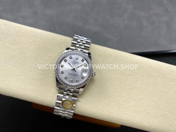 ARF Factory Counterweight Rolex Datejust 278384RBR-0034 31mm Diamond Bezel Silver Dial (10) ARF Factory Counterweight Rolex Datejust 278384RBR-0034 31mm Diamond Bezel Silver Dial