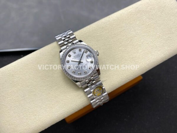 ARF Factory Counterweight Rolex Datejust 278384RBR-0034 31mm Diamond Bezel Silver Dial (2) ARF Factory Counterweight Rolex Datejust 278384RBR-0034 31mm Diamond Bezel Silver Dial