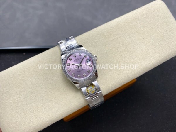 ARF Factory Counterweight Rolex Datejust 278384RBR-0035 31mm Diamond Bezel Pink Dial