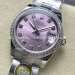 ARF Factory Counterweight Rolex Datejust 278384RBR-0035 31mm Diamond Bezel Pink Dial