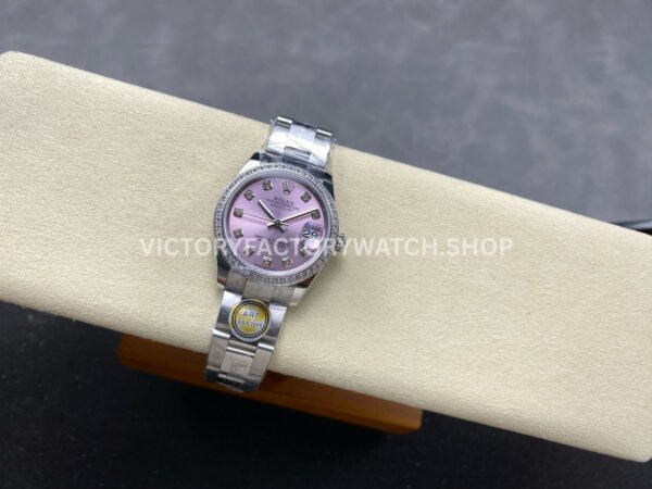 ARF Factory Counterweight Rolex Datejust 278384RBR-0035 31mm Diamond Bezel Pink Dial