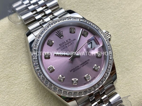 ARF Factory Counterweight Rolex Datejust 278384RBR-0036 31mm Diamond Bezel Pink Dial