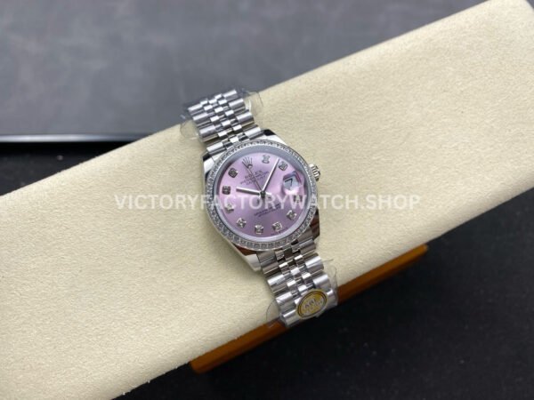 ARF Factory Counterweight Rolex Datejust 278384RBR-0036 31mm Diamond Bezel Pink Dial