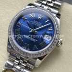 ARF Factory Counterweight Rolex Datejust 278384RBR-0037 31mm Diamond Bezel Roman Numerals Blue Dial