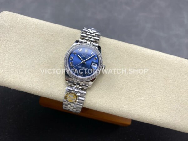 ARF Factory Counterweight Rolex Datejust 278384RBR-0037 31mm Diamond Bezel Roman Numerals Blue Dial