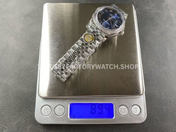ARF Factory Counterweight Rolex Datejust 278384RBR-0037 31mm Diamond Bezel Roman Numerals Blue Dial