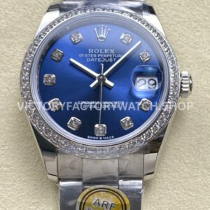 arf rolex datejust 278384RBRdiamond bezel ladies watch