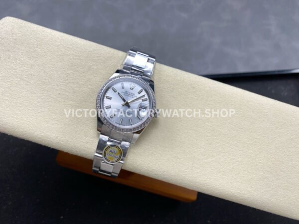 ARF Factory Counterweight Rolex Datejust 278384RBR 31mm Diamond Bezel Silver Dial (5) ARF Factory Counterweight Rolex Datejust 278384RBR 31mm Diamond Bezel Silver Dial
